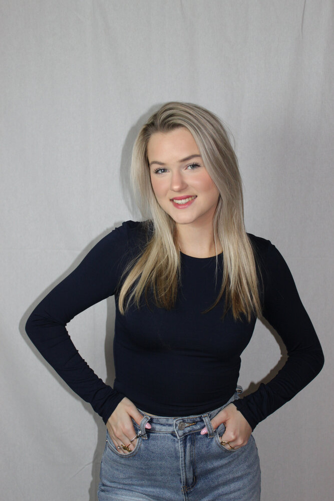 Blue basic top