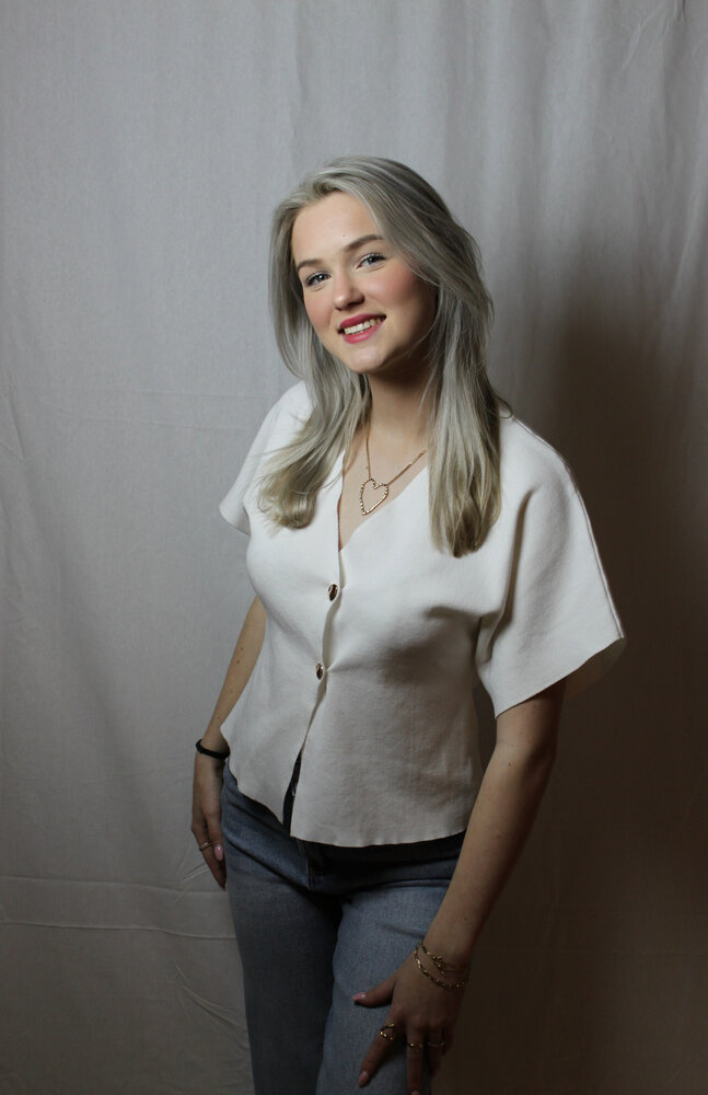 White top with gold