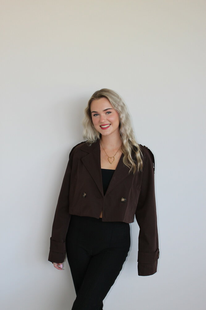 Brown trenchcoat