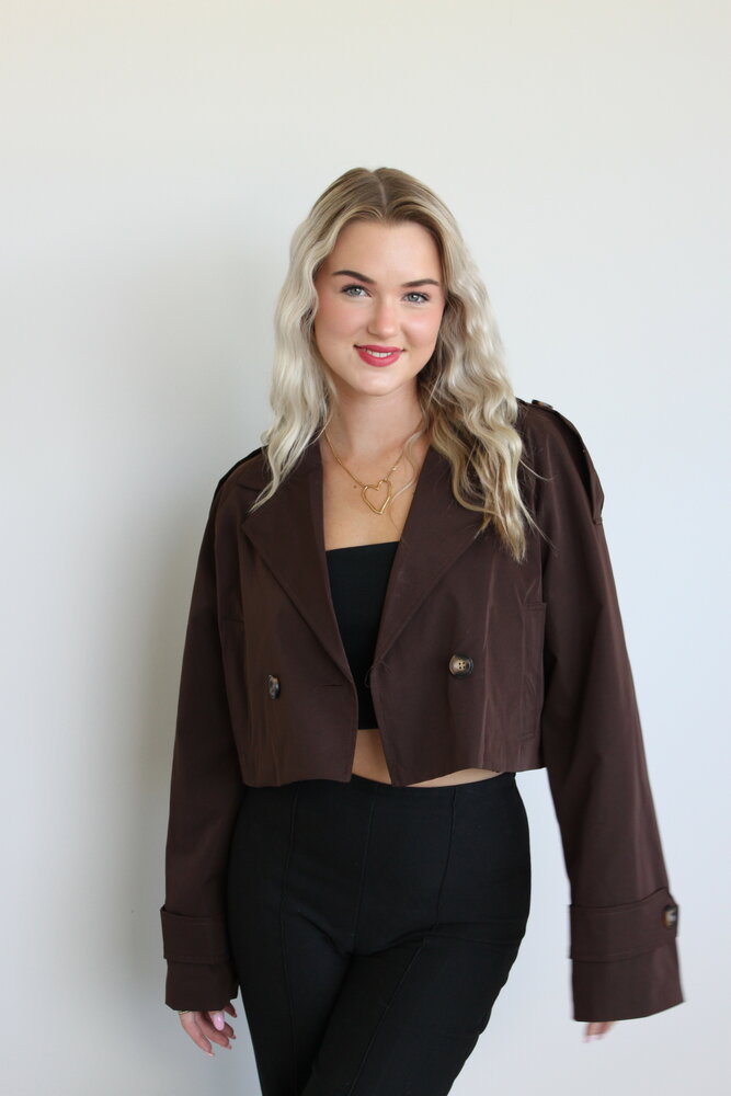 Brown trenchcoat