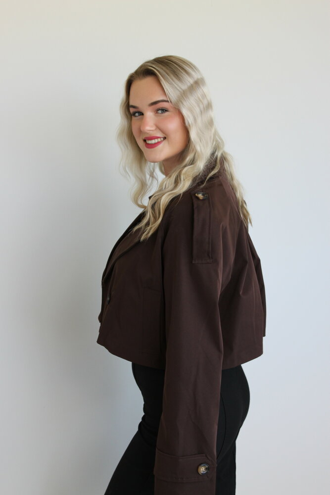 Brown trenchcoat