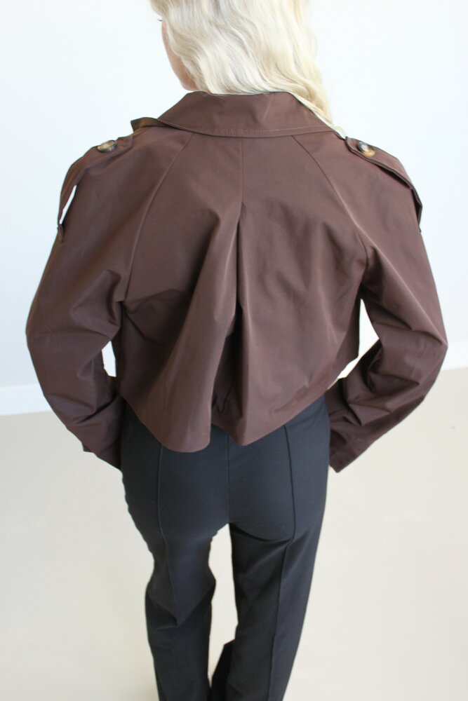 Brown trenchcoat