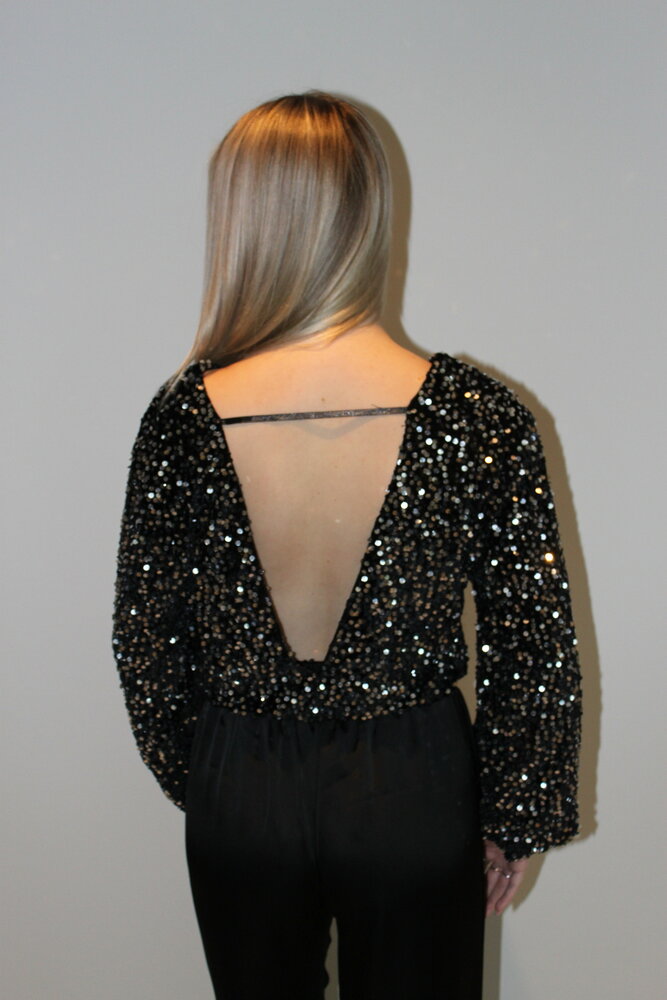Glitter paillet top