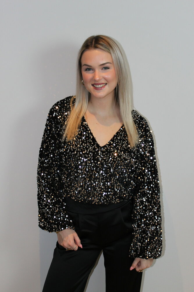Glitter paillet top