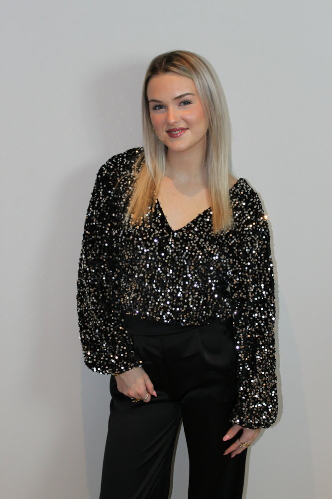 Glitter paillet top