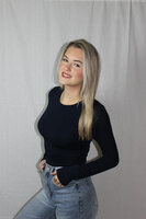 Blue basic top