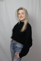 Black knit sweater