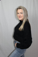 Black knit sweater