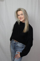 Black knit sweater