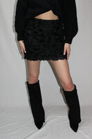 Black roses skirt