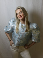 Blue flower top