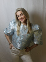 Blue flower top