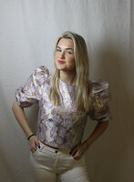 Purple flower top