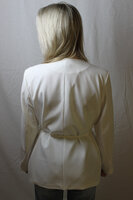 White blazer tied
