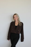 Brown trenchcoat