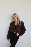 Brown trenchcoat