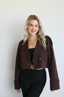 Brown trenchcoat
