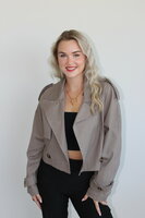Beige trenchcoat