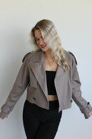 Beige trenchcoat