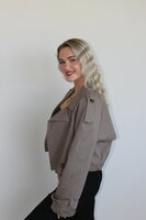 Beige trenchcoat