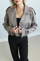 Beige trenchcoat
