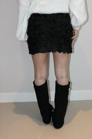 Black roses skirt
