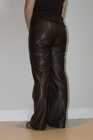 Brown leather pants
