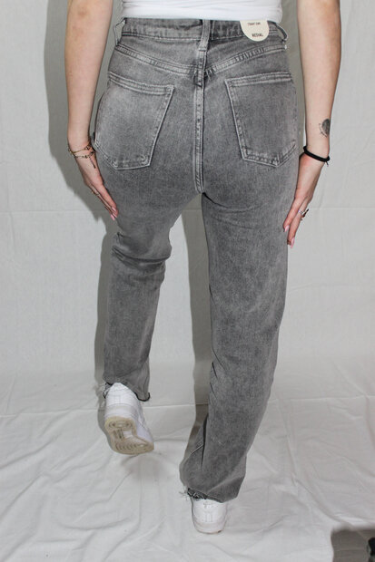 Grey straight leg jeans