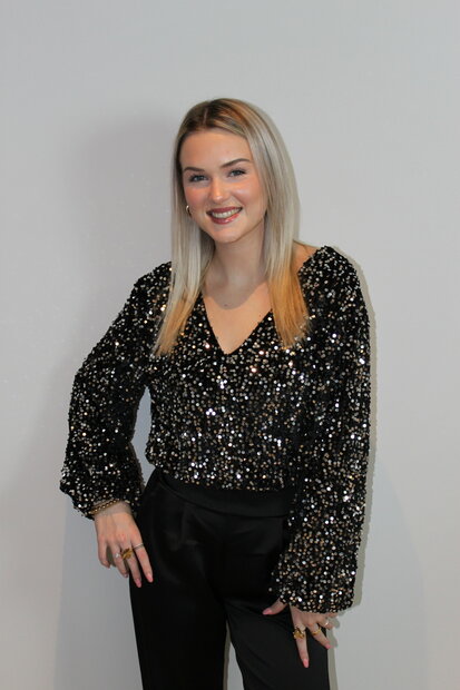 Glitter paillet top