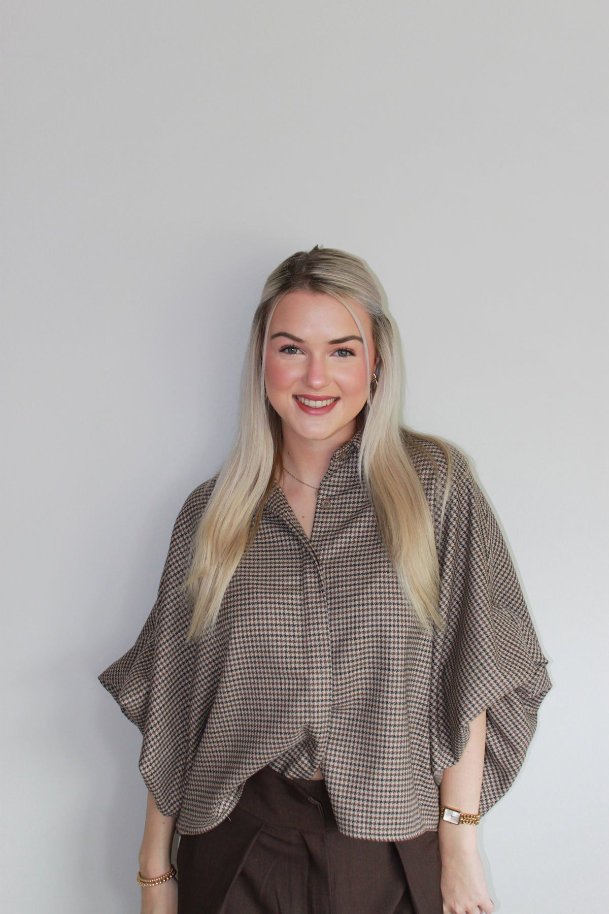 Checked blouse
