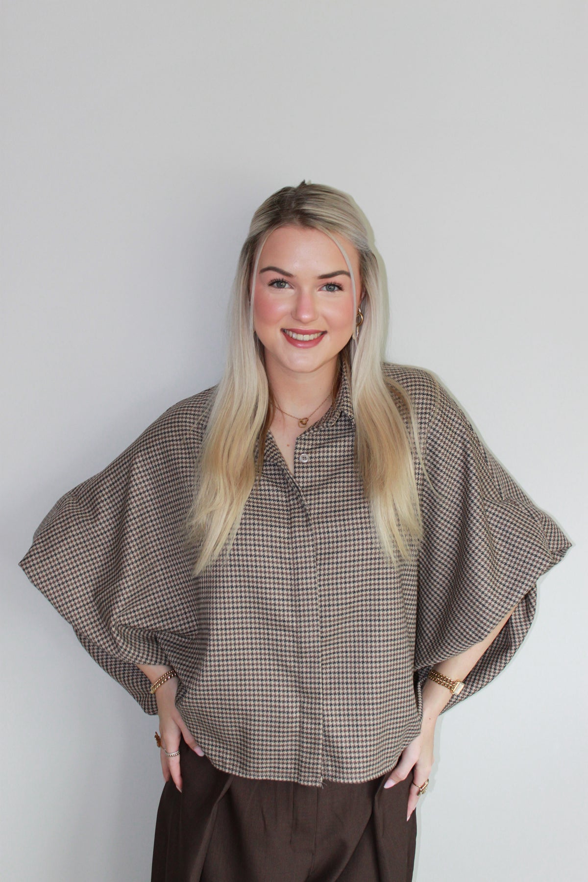 Checked blouse